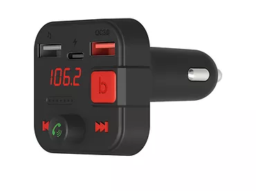 Transmiter FM Bluetooth 5.3 i ładowarką PD QC 3.0 SAVIO TR-15