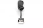 Kabel USB 2.0 spiralny USB A/Lightning, PD 20W, MFI, max. 1m Czarny