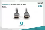 Kabel połączeniowy PREMIUM DisplayPort 8K60Hz UHD DP/DP M/M 2m Czarny