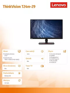 Monitor 23.8 ThinkVision T24m-29 63A5GAT6EU