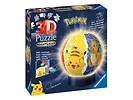 Ravensburger - Puzzle 3D Świecąca Kula: Pokemon 74 el.