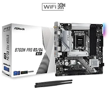 Płyta główna B760M Pro RS/D4  WIFI s1700 4DDR4 DP/HDMI mATX