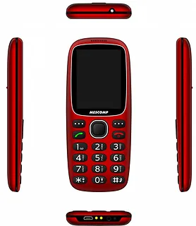 Telefon komórkowy dla seniorów Mescomp MT-180 Hektor Czerwony