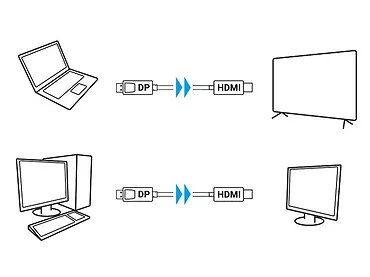 Kabel DisplayPort (M) V1.1 -> HDMI (M) 3m czarny