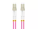 Patchcord światłowodowy MM LC/UPC-LC/UPC DUPLEX 3.0MM OM4 50/125 LSZH 20m fioletowy