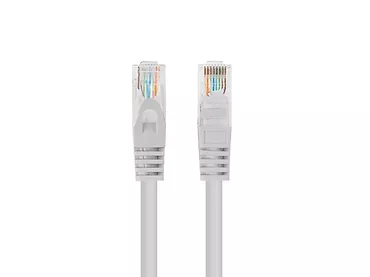 Patchcord kat.5e UTP 7.5m szary fluke