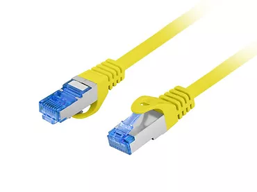 Patchcord kat.6a S/FTP LSZH CCA 0.25m żółty fluke