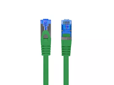 Patchcord kat.6a S/FTP LszH CCA 0.25m zielony fluke