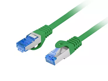 Patchcord kat.6a S/FTP LszH CCA 0.25m zielony fluke