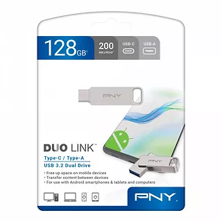 Pendrive 128GB USB 3.2 Duo-Link P-FDI128DULINKTYC-GE