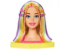 Mattel Barbie Głowa do stylizacji neonowa tęcza blond włosy