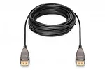 Kabel połączeniowy hybrydowy AOC DisplayPort 1.4 8K/60Hz UHD DP/DP M/M 15m Czarny