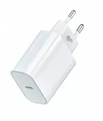 Ładowarka sieciowa USB C 20W biała