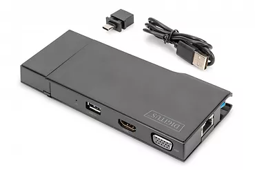 Stacja dokująca USB 3.0 Typ A 7-portów, 4K 30Hz, HDMI, VGA, 2x USB 3.0, SD microSD, RJ45