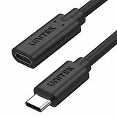 Przedłużacz USB-C 3.1 10Gbps; 4K; PD 100W; M/F; 1m; C14086BK-1M