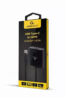 Adapter USB-C do HDMI 4K 60Hz żeński 15 cm