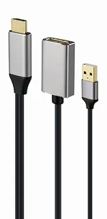 Adapter HDMI do DP 4K 60Hz USB-A powered