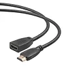 Kabel HDMI v2.0 F-M pozłacany 3m przedłużacz