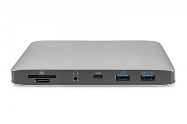 Stacja dokująca USB-C 11-portów z Thunderbolt 3, 8K 30Hz, PD 3.0, RJ45, aluminiowa