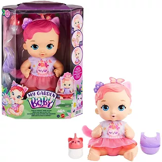 Lalka bobas My Garden Baby podstawowa, kotek różowy