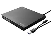 Zewnętrzna nagrywarka typu slim SAVIO AK-59  CD/DVD R/RW – USB-C/USB-A