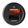 PWC-QC5 Ładowarka samochodowa QUICK SMART 31.5W, 2x port QC3.0/AFC/FCP + 5V-2.6A