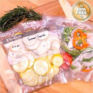 Zapinane torebki próżniowe do świeżej żywności FVB016X, 20 szt.