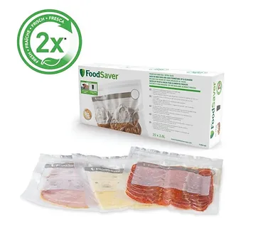 Zapinane torebki próżniowe do świeżej żywności FVB016X, 20 szt.