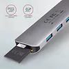 HMC-HCR3A Wieloportowy hub 3x USB-A + HDMI + SD/microSD, USB-C 3.2 Gen1, 20cm USB-C kabel