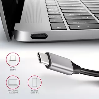 HMC-HCR3A Wieloportowy hub 3x USB-A + HDMI + SD/microSD, USB-C 3.2 Gen1, 20cm USB-C kabel