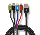 KABEL USB 4W1 2XUSB-C, MICROUSB, LIGHTNING