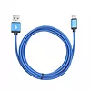 Kabel USB-USB C 1.5m niebieski sznurek premium