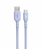 Kabel USB-USB C 1m. silikonowy fioletowy