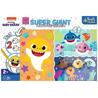 Układanka 15 elementów GIANT Mały rekin, Baby Shark