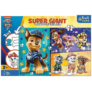 Układanka 15 elementów GIANT Wesołe pieski, Psi Patrol