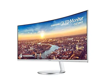Monitor 34 cale LC34J791WTPXEN VA 3440x1440 Ultra WQHD 21:9 1xHDMI/1xDP/2xThunderbolt 3.0 4 ms (GTG) głośniki zakrzywiony biały HAS 100Hz 2Yd2d