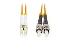 Patchcord światłowodowy MM ST/UPC-LC/UPC DUPLEX 3.0MM OM2 50/125 LSZH 1m pomarańczowy