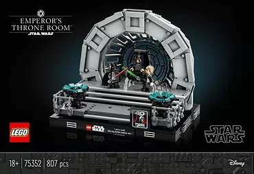 Star Wars 75352 Diorama: Sala tronowa Imperatora