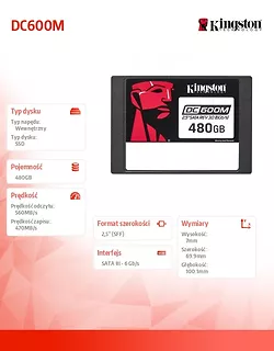 Dysk SSD DC600M 480GB