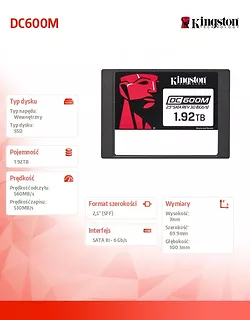 Dysk SSD DC600M 1920GB