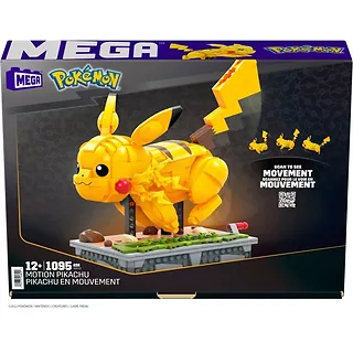 Klocki Mega Pokemon ruchomy Pikachu 1095 elementów