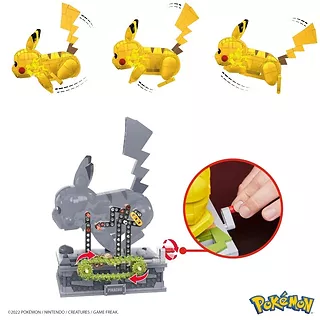 Klocki Mega Pokemon ruchomy Pikachu 1095 elementów