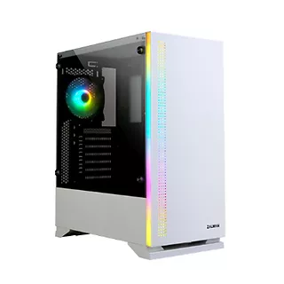 Obudowa S5 WHITE ATX Mid Tower PC Case RGB fan TG