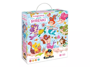 Puzzle 60 elementów Magiczne puzzle - Syrenki