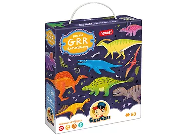 Puzzle 60 el. GRR Dinozaury Bright Junior Media