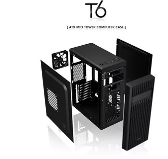 Obudowa T6 ATX Mid Tower PC Case 120mm fan ODD