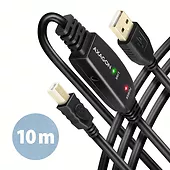 ADR-210B USB 2.0 A-M -> B-M Aktywny kabel połączeniowy/wzmacniacz 10m