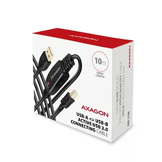 ADR-210B USB 2.0 A-M -> B-M Aktywny kabel połączeniowy/wzmacniacz 10m