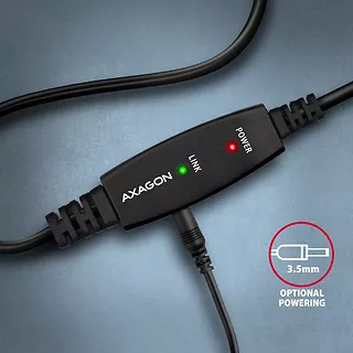 ADR-215B USB 2.0 A-M -> B-M aktywny kabel połączeniowy/wzmacniacz 15m