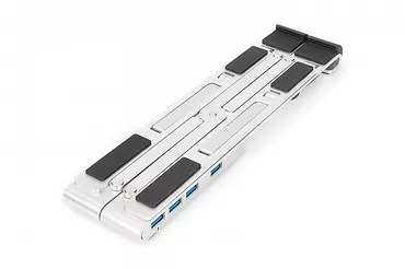 Podstawka przenośna ze zintegrowanym koncentratorem USB-C, 5 portów, na laptop 10